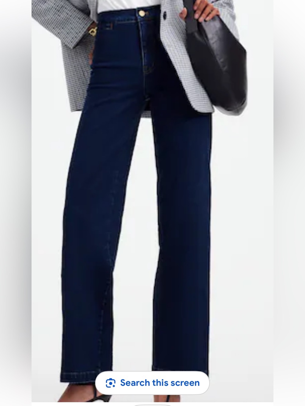 Madewell Dark Blue Wide-Leg Jeans